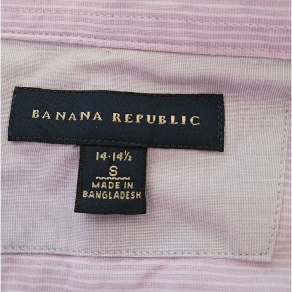 Mens Banana Republic Button Down Shirt Cotton Striped - Picture 12 of 14